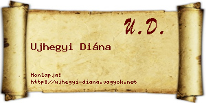 Ujhegyi Diána névjegykártya