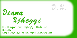 diana ujhegyi business card